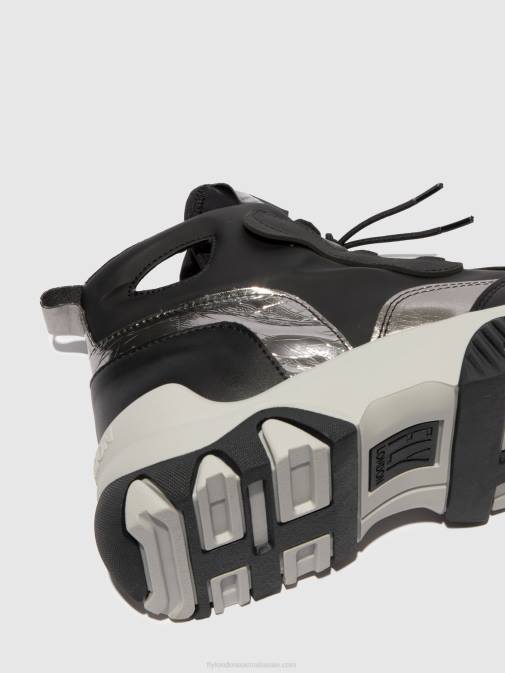 MULTI BLACK XX0D771 Hi-Top Trainers FENY633 Fly London Women
