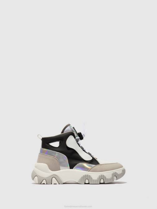 MULTI OFFWHITE XX0D775 Hi-Top Trainers FENY633 Fly London Women