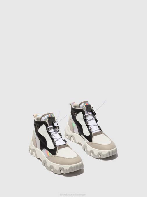 MULTI OFFWHITE XX0D775 Hi-Top Trainers FENY633 Fly London Women