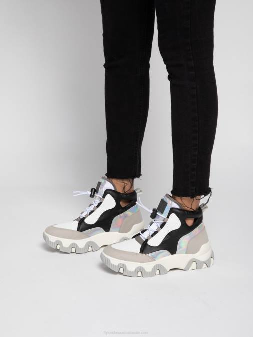 MULTI OFFWHITE XX0D775 Hi-Top Trainers FENY633 Fly London Women