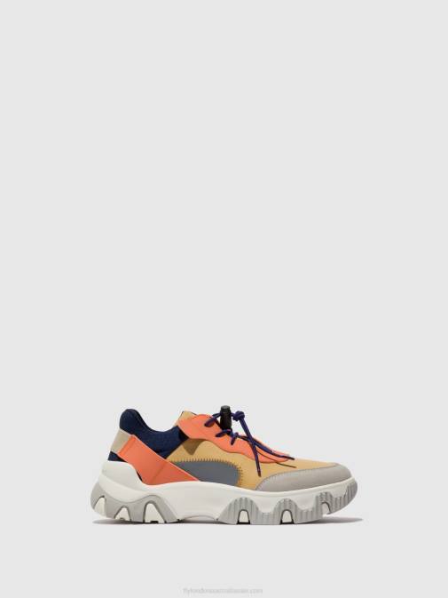 PEACH XX0D750 Elasticated Trainers FIAN634 Fly London Women