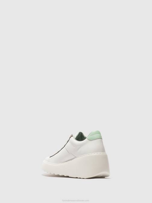 WHITE/BRONZE GRAPHITE/MINT XX0D722 Lace-up Trainers DELF580 Fly London Women