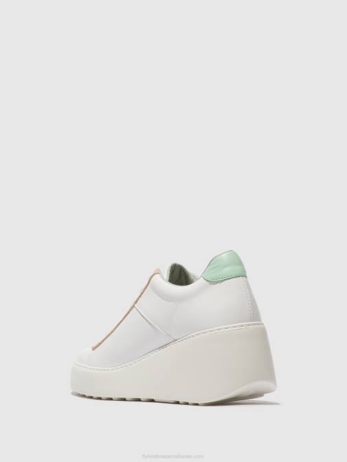 WHITE/NUDE/MINT XX0D713 Lace-up Trainers DELF580 Fly London Women