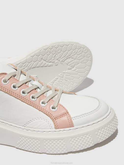 WHITE/NUDE/MYNT XX0D758 Lace-up Trainers EMMY510 Fly London Women