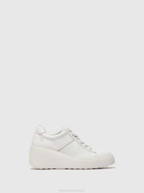 WHITE XX0D721 Lace-up Trainers DELF580 Fly London Women