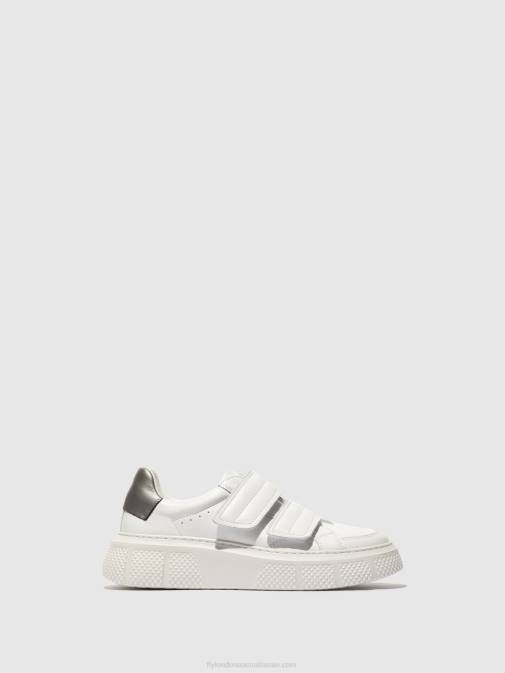 WHITE XX0D756 Velcro Trainers EDDA513 Fly London Women